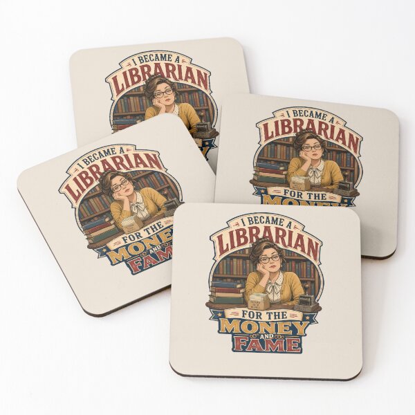 Item preview, I Became a Librarian for the Money and Fame Librarian Humor designed and sold by Ora-kuro.