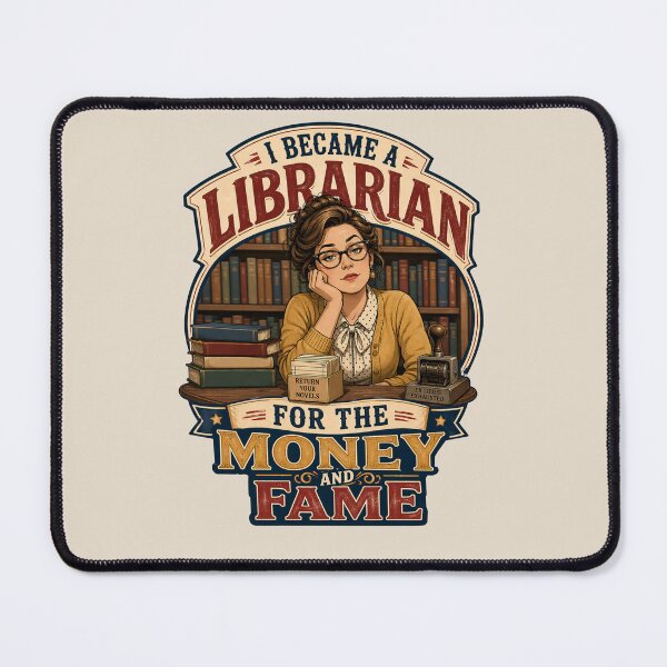 Item preview, I Became a Librarian for the Money and Fame Librarian Humor designed and sold by Ora-kuro.