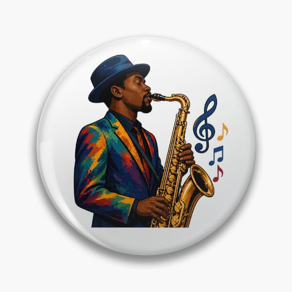 Item preview, Harlem Jazz Saxophone Player Cultural Music Art designed and sold by Myra365Art.