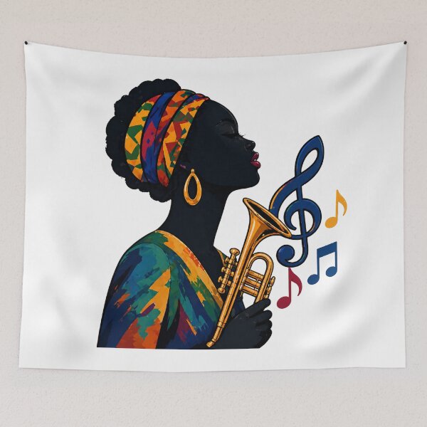 Item preview, Harlem Jazz Music Cultural Music Art designed and sold by Myra365Art.