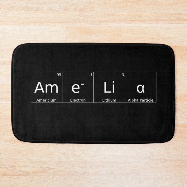 Item preview, AMELIA - ✨ ELEMENTS & PARTICLES NAME SERIES ✨- for darker background designed and sold by WheelieGdArt.