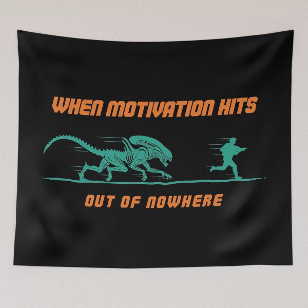 Item preview, Motivation Hits Hard designed and sold by sachpica.