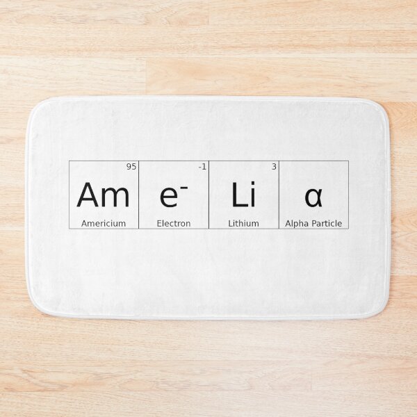 Item preview, AMELIA - ✨ ELEMENTS & PARTICLES NAME SERIES ✨- for lighter background designed and sold by WheelieGdArt.