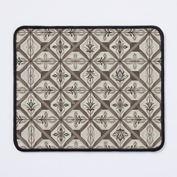 Item preview, Vintage Victorian Fleur-de-Lis Geometric Tile Pattern designed and sold by A1DesignMinimal.