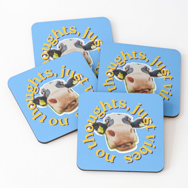 Item preview, Funny Derpy Cow - No Thoughts Just Vibes designed and sold by curious unit.