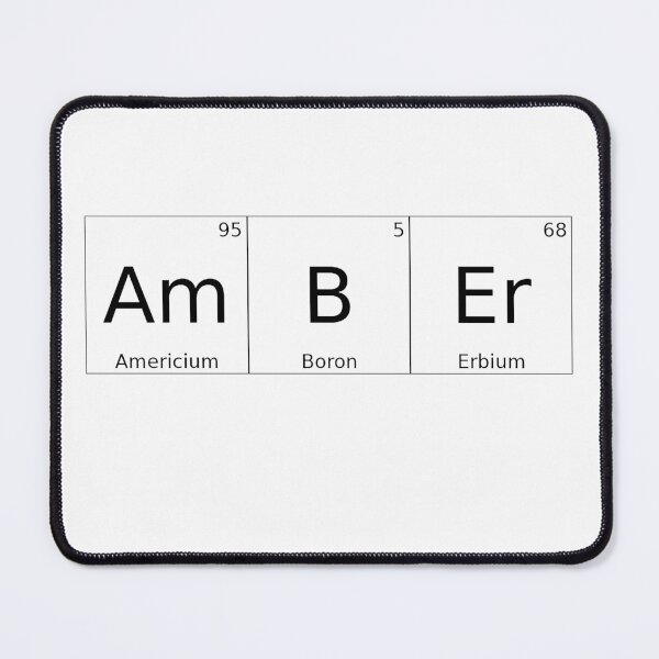 Item preview, AMBER - ✨ ELEMENTS & PARTICLES NAME SERIES ✨- for lighter background designed and sold by WheelieGdArt.
