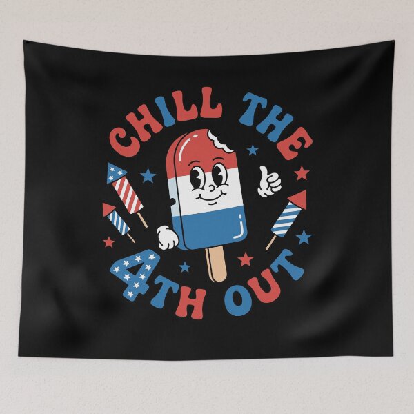 Item preview, Chill The 4th Out Funny Ice Pop Kids Patriotic designed and sold by KroghDs.