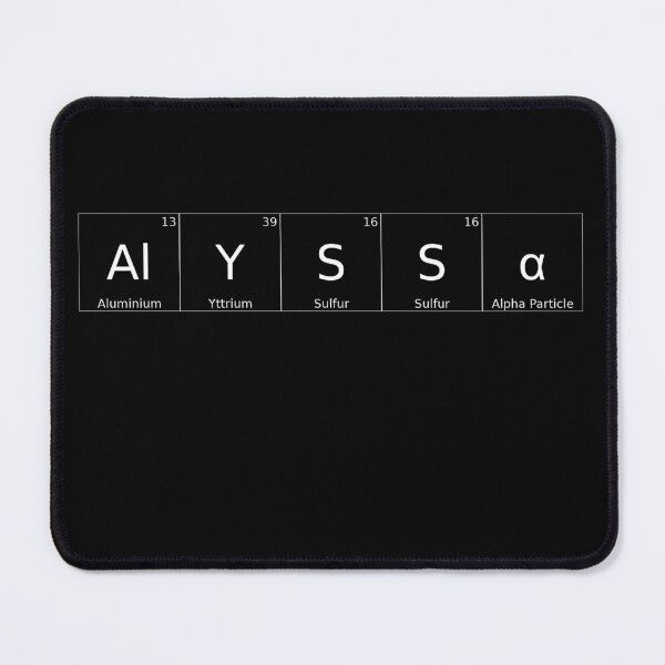 Item preview, ALYSSA - ✨ ELEMENTS & PARTICLES NAME SERIES ✨- for darker background designed and sold by WheelieGdArt.