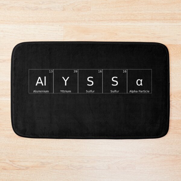 Item preview, ALYSSA - ✨ ELEMENTS & PARTICLES NAME SERIES ✨- for darker background designed and sold by WheelieGdArt.