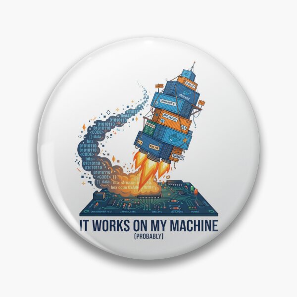 Item preview, DevOps Docker Container Works On My Machine Funny designed and sold by ModMotiff.