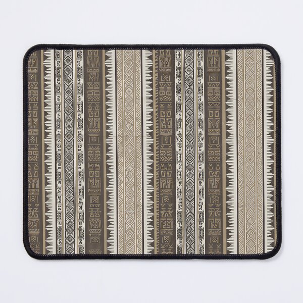 Item preview, Ancient Tribal Hieroglyphics Vertical Stripes Pattern designed and sold by A1DesignMinimal.