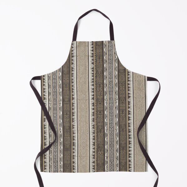 Item preview, Ancient Tribal Hieroglyphics Vertical Stripes Pattern designed and sold by A1DesignMinimal.