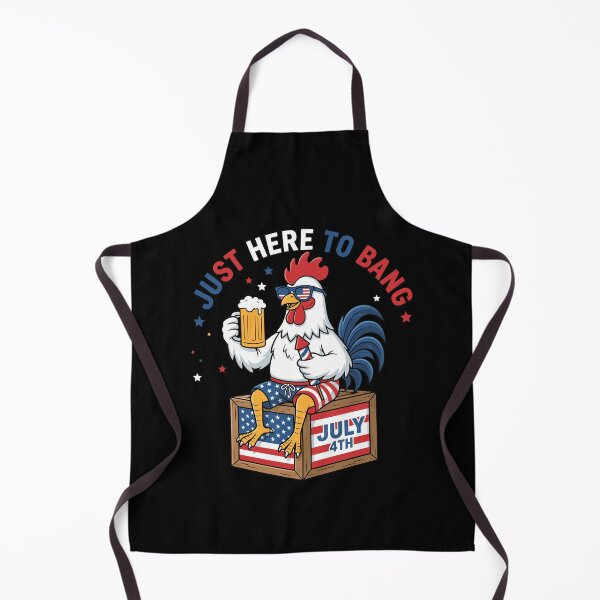 Item preview, Just Here To Bang Funny 4th of July Rooster designed and sold by KroghDs.