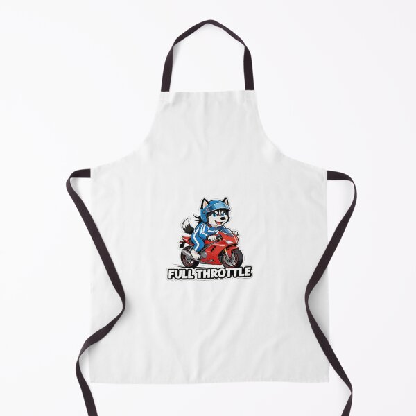 Item preview, Full Throttle Husky-Cute Motorcycle Racing Dog designed and sold by carestazafeli.