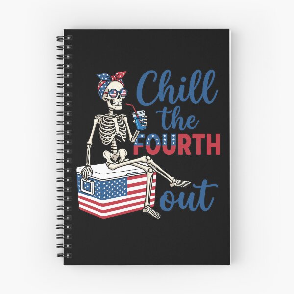 Item preview, Chill The Fourth Out Skeleton Patriotic Women designed and sold by KroghDs.