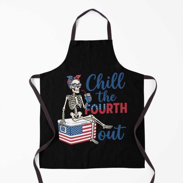 Item preview, Chill The Fourth Out Skeleton Patriotic Women designed and sold by KroghDs.