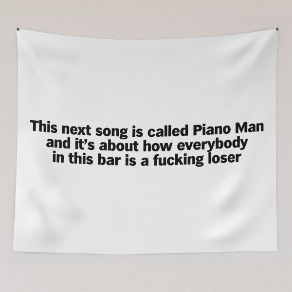 Item preview, Piano Man designed and sold by Hungry Hungry  Buffalo.