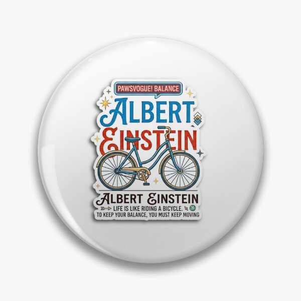 Item preview, Albert Einstein Life is Like a Bicycle Quote designed and sold by Purely Art Shop.