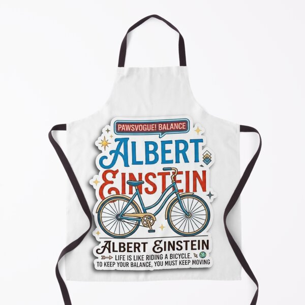 Item preview, Albert Einstein Life is Like a Bicycle Quote designed and sold by Purely Art Shop.