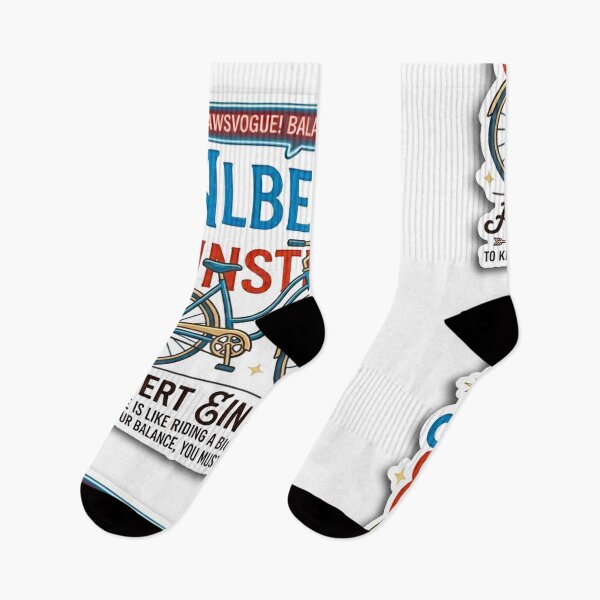 Item preview, Albert Einstein Life is Like a Bicycle Quote designed and sold by Purely Art Shop.