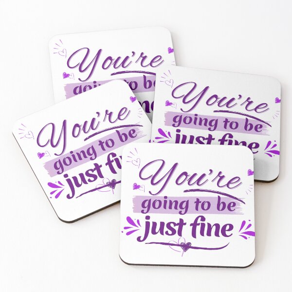 Item preview, Encouraging words - You're going to be just fine - Purple  designed and sold by LAJdesigns.