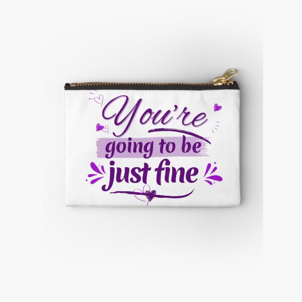 Item preview, Encouraging words - You're going to be just fine - Purple  designed and sold by LAJdesigns.