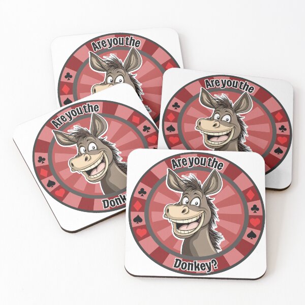 Item preview, Are you the Donkey? Poker Chip - Deep red designed and sold by SquishyKitkat.