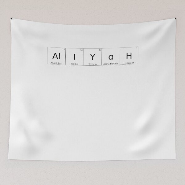 Item preview, ALIYAH - ✨ ELEMENTS & PARTICLES NAME SERIES ✨- for lighter background designed and sold by WheelieGdArt.