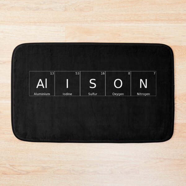 Item preview, ALISON - ✨ ELEMENTS & PARTICLES NAME SERIES ✨- for darker background designed and sold by WheelieGdArt.