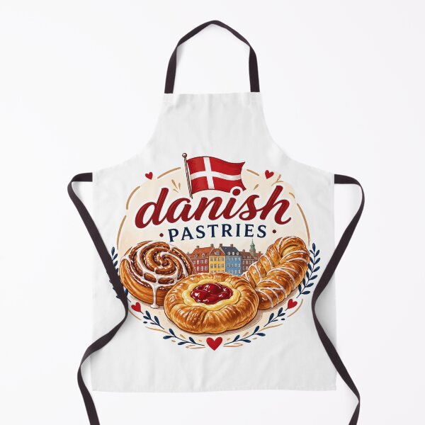 Item preview, Danish Pastries - Scandinavian Bakery Treats designed and sold by Myra365Art.