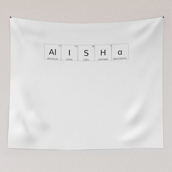 Item preview, ALISHA - ✨ ELEMENTS & PARTICLES NAME SERIES ✨- for lighter background designed and sold by WheelieGdArt.