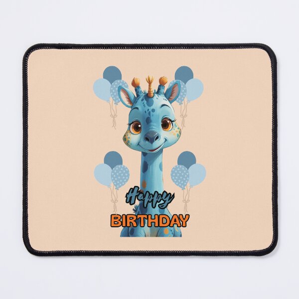 Item preview, giraffe happy birthday designed and sold by KIDS-PRINTS.