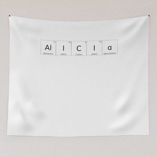 Item preview, ALICIA - ✨ ELEMENTS & PARTICLES NAME SERIES ✨- for lighter background designed and sold by WheelieGdArt.