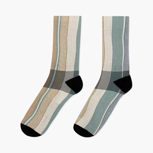 Item preview, Rustic Navy Blue and Beige Textured Vertical Stripe Pattern designed and sold by A1DesignMinimal.