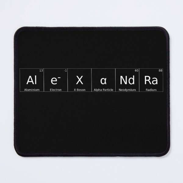 Item preview, ALEXANDRA - ✨ ELEMENTS & PARTICLES NAME SERIES ✨- for darker background designed and sold by WheelieGdArt.