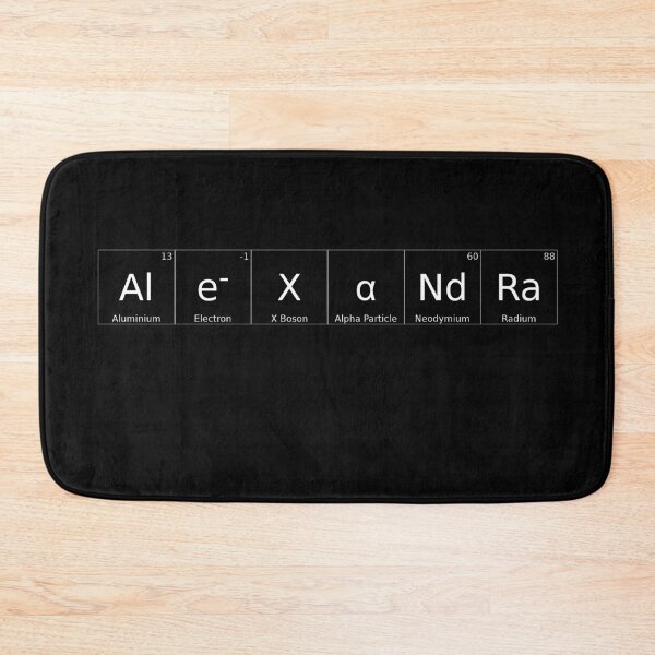 Item preview, ALEXANDRA - ✨ ELEMENTS & PARTICLES NAME SERIES ✨- for darker background designed and sold by WheelieGdArt.