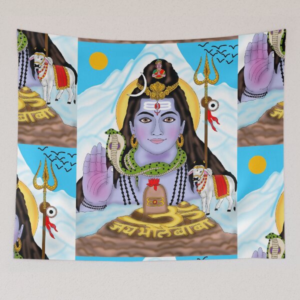 Item preview, Lord Shiva Sacred Artwork – Mahadev Spiritual Energy Illustration designed and sold by Harshit_Digital_Arts.