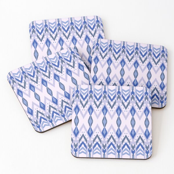 Item preview, Blue Ikat diamond seamless pattern designed and sold by Bloomiastudio.
