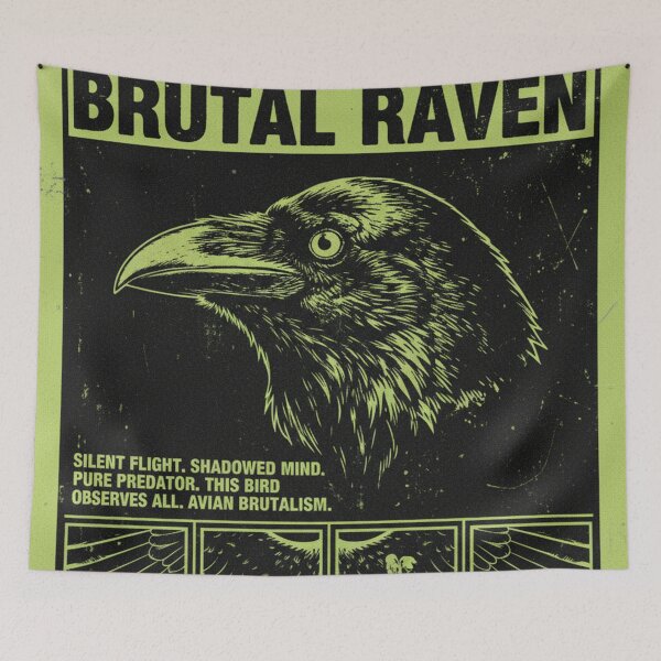 Item preview, Brutal Raven Dark Mystery designed and sold by HeyHas.