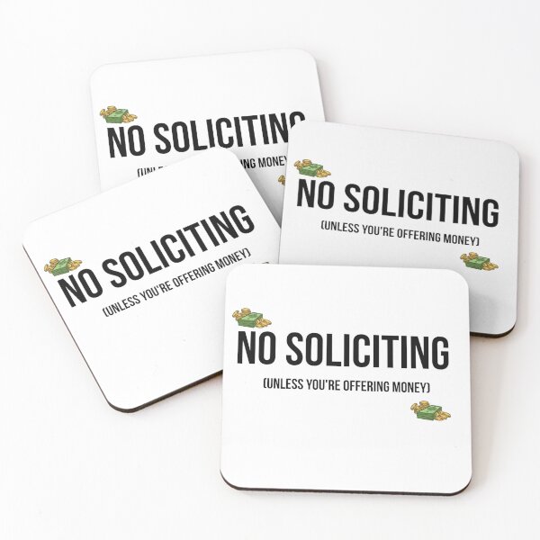 Item preview, No Soliciting Unless You're Offering Money T-Shirt - Funny Financial Gift designed and sold by Malented.