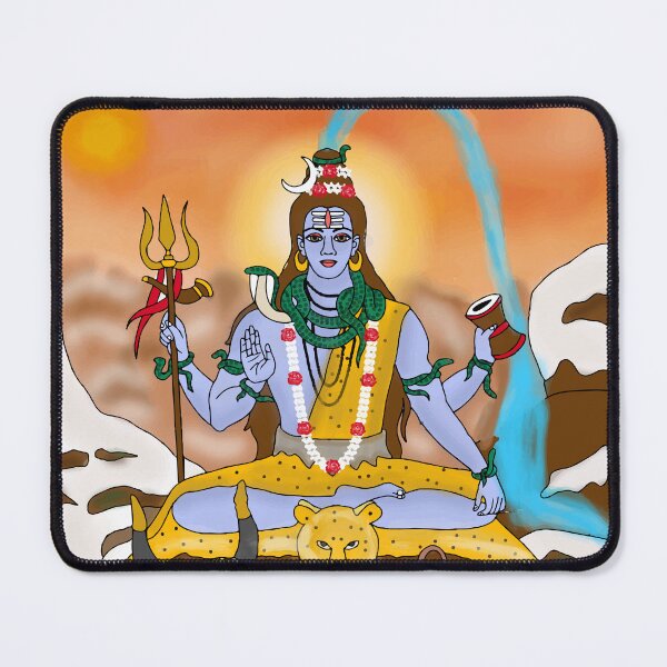 Item preview, Shiva Divine Artwork – Sacred Hindu Couple Spiritual Illustration designed and sold by Harshit_Digital_Arts.