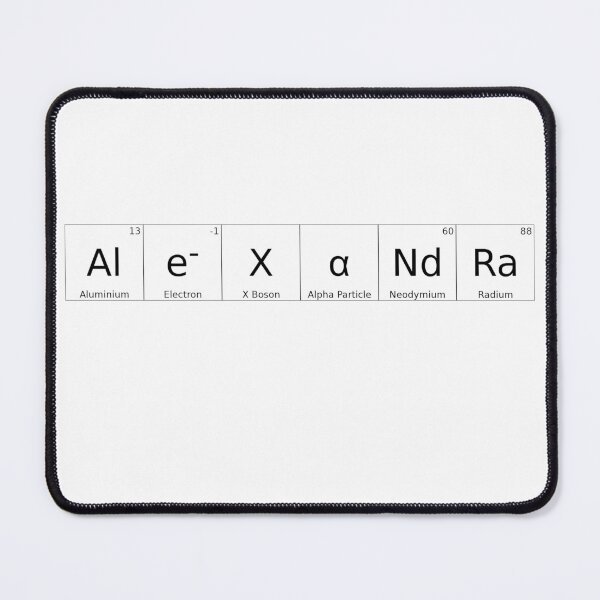 Item preview, ALEXANDRA - ✨ ELEMENTS & PARTICLES NAME SERIES ✨- for lighter background designed and sold by WheelieGdArt.