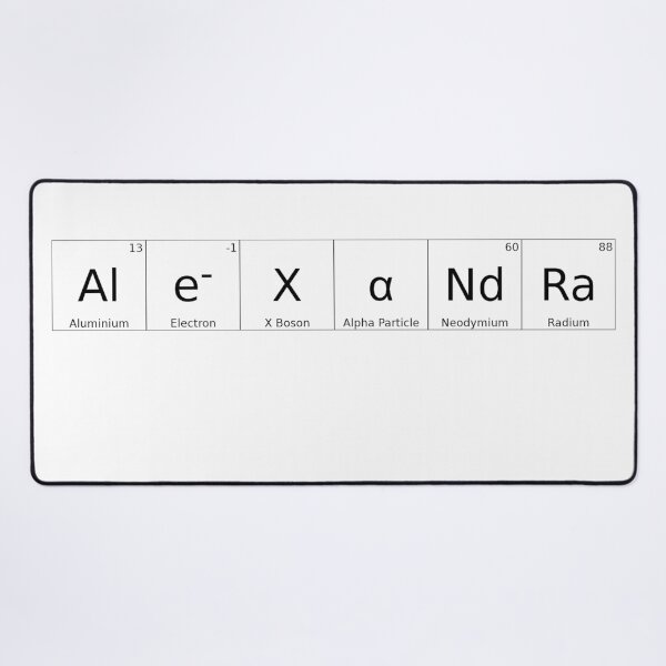 Item preview, ALEXANDRA - ✨ ELEMENTS & PARTICLES NAME SERIES ✨- for lighter background designed and sold by WheelieGdArt.