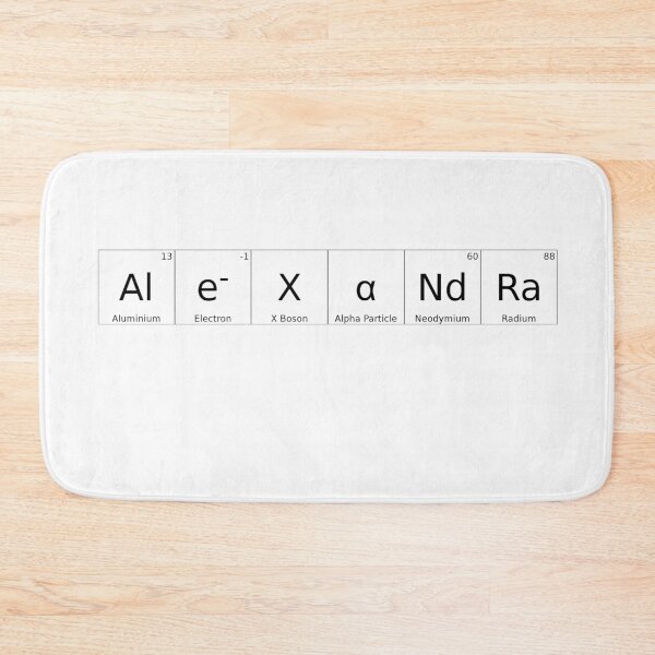 Item preview, ALEXANDRA - ✨ ELEMENTS & PARTICLES NAME SERIES ✨- for lighter background designed and sold by WheelieGdArt.