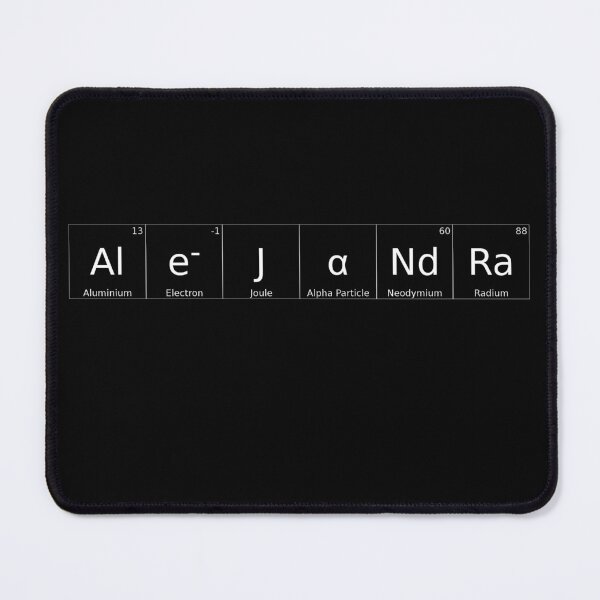 Item preview, ALEJANDRA - ✨ ELEMENTS & PARTICLES NAME SERIES ✨- for darker backgrounds designed and sold by WheelieGdArt.