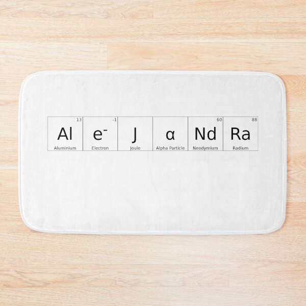 Item preview, ALEJANDRA - ✨ ELEMENTS & PARTICLES NAME SERIES ✨- for lighter backgrounds designed and sold by WheelieGdArt.