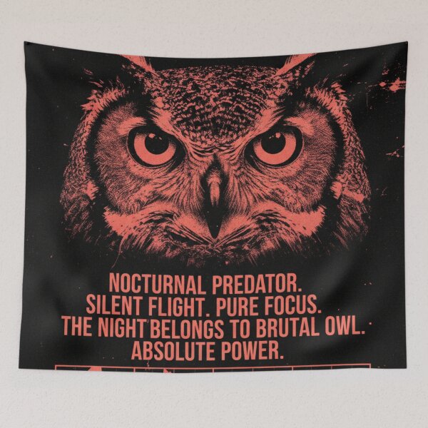 Item preview, Brutal Owl, Night Predator designed and sold by HeyHas.