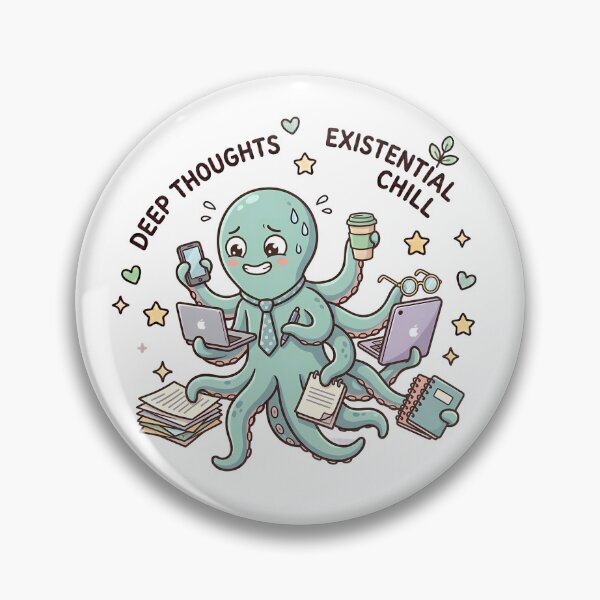 Artikelvorschau, Multitasking-Oktopus – Zu viele Dinge, zu wenig Zeit? entworfen und verkauft von MzulhilmiZam.