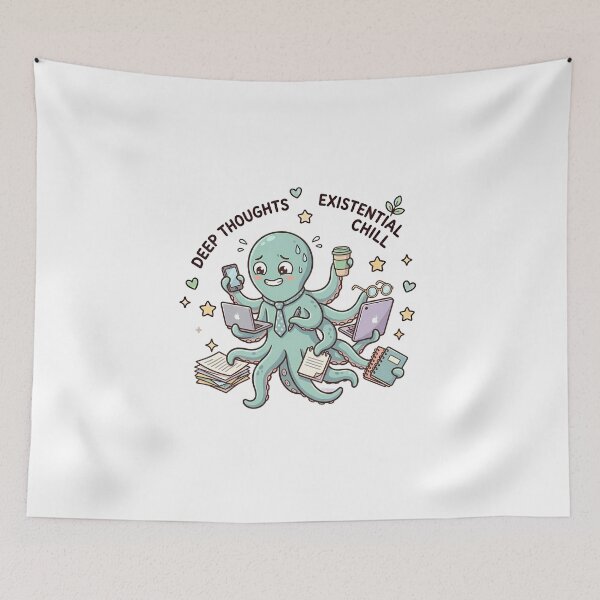 Item preview, Multitasking Octopus – Too Many Things, Too Little Time ?? designed and sold by MzulhilmiZam.