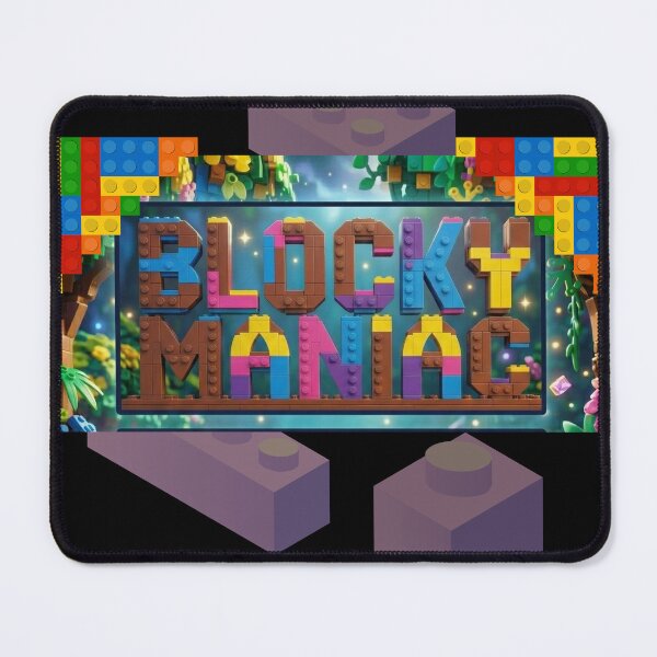 Item preview, Blocky Maniac - Colorful 3D Builder Typography designed and sold by SlavicKemp.